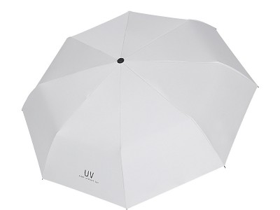 雨伞广告伞印logo三折加厚黑胶全自