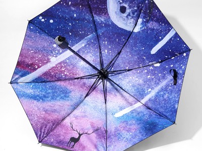 严选全自动星空雨伞防晒太阳伞防紫