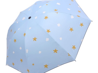 批发雨伞晴雨两用黑胶遮阳折叠伞萧