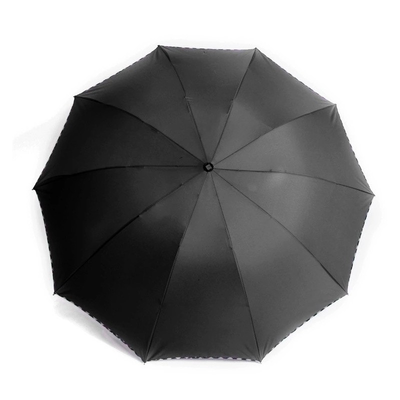 10骨三折伞纯色晴雨伞商务伞广告伞LOGO设计手动折叠伞加大遮阳伞