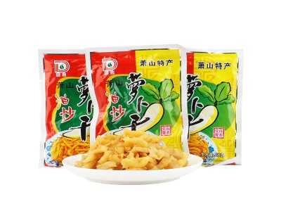 党山酱萃 萧山萝卜干60g小包装8包一