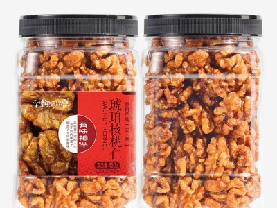 琥珀核桃仁450g罐装芝麻蜂蜜核桃仁