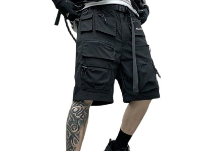 2022夏装新款男士日系宽松版暗黑风