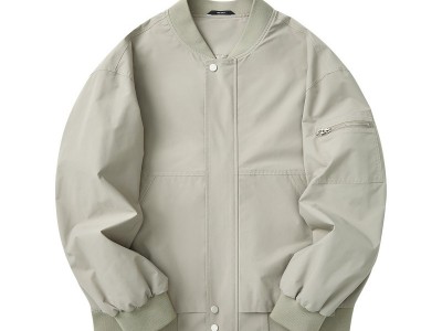 墨麦客简约棒球领飞行服夹克男2025