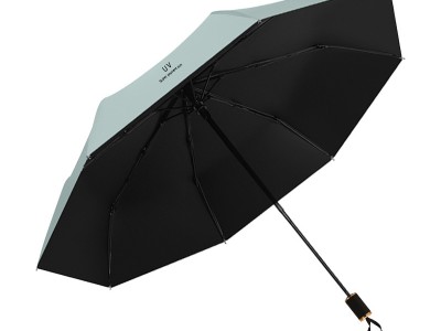 中号久合版UV黑胶防晒遮阳伞晴雨两