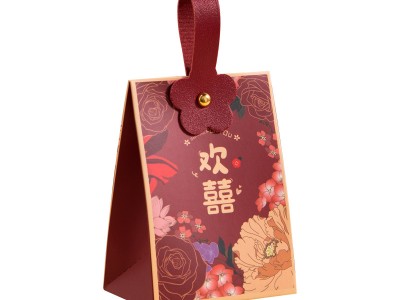 锁美创意喜糖盒子手提喜糖袋伴手礼