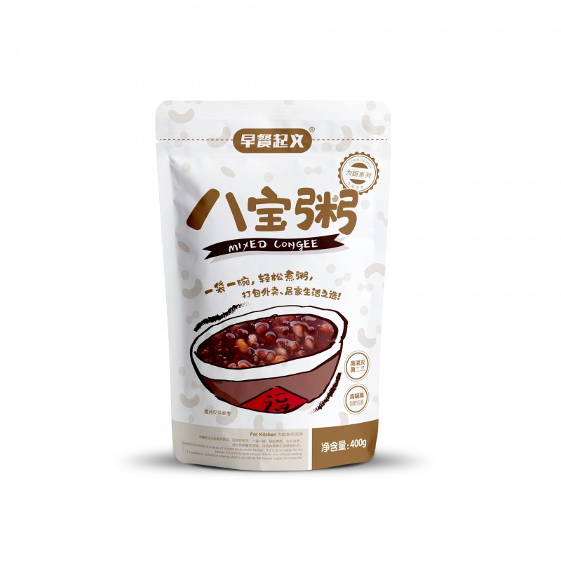 【批发】八宝粥预制粥餐饮后厨速食粥早餐起义袋装粥400克/袋