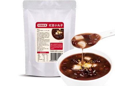 【批发】红豆小丸子甜品红豆年糕糖