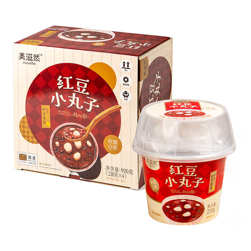 美滋然红豆小丸子红豆年糕糖水糯米丸子红豆羹（一件代发）