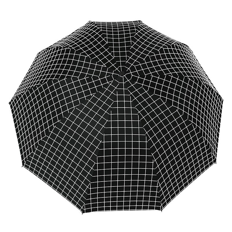 伞折叠防晒遮阳伞晴雨两用大号超大太阳伞女防紫外线格子雨伞批发