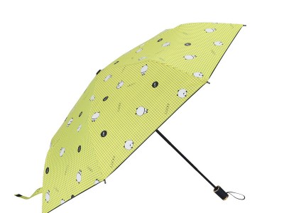 全自动熊猫雨伞防紫外线遮阳伞三折