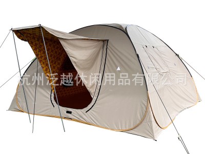 中东双层印花速抛帐篷 两门两窗 沙