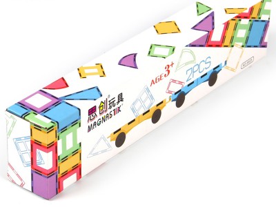思创磁力片小汽车磁力益智构建片DIY