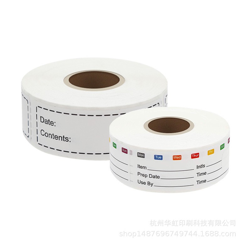 防水防油不干胶标签跨境亚马逊可移合成纸不留胶可书写可冷藏贴纸