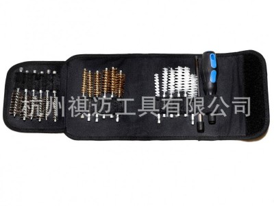 厂直供应20PCS枪刷布包枪刷六角杆刷