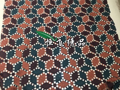 夏秋款多色几何菱形方块爱心花花型