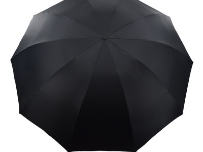 十骨晴雨两用黑胶伞三折太阳伞防紫