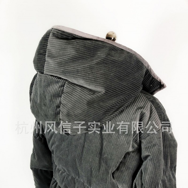 HOT订制工厂承接加工灯芯绒羽绒服订制工厂清加工全经销梭织服装