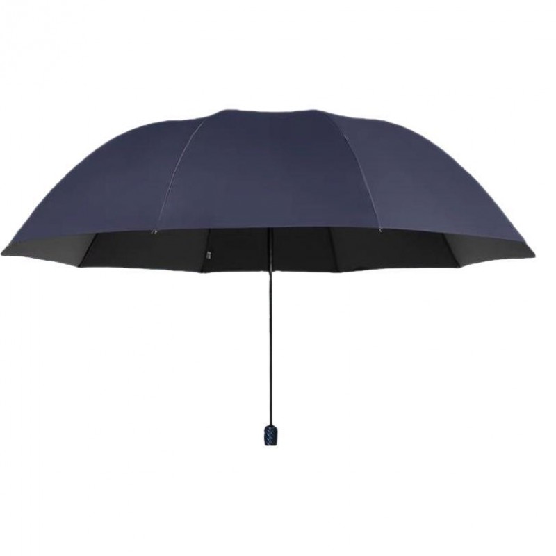 加工定制十骨加大雨伞防晒防紫外线抗风加固加粗折叠太阳黑胶伞