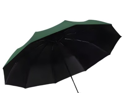 十骨黑胶商务伞防晒雨伞全自动雨伞