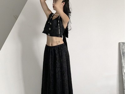 steviewu 财阀千金风后背蝴蝶结重工