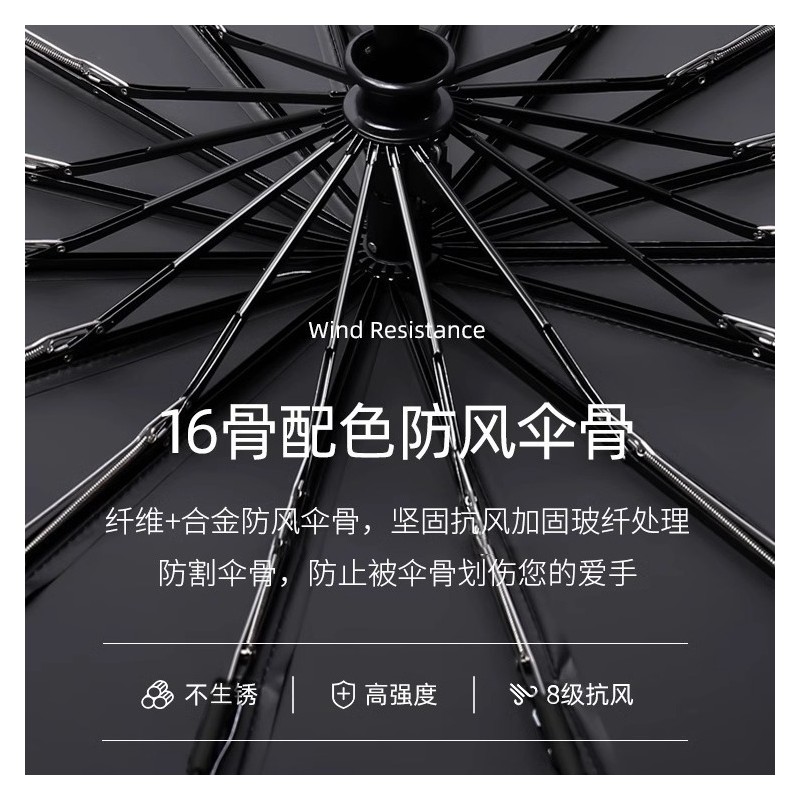 全自动批发防晒大号雨伞晴雨两用女折叠伞加厚加固商务男防紫外线