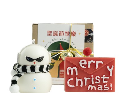 圣诞香薰蜡烛 氛围感伴手礼墨镜雪人