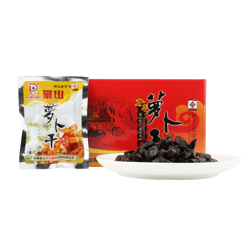 党山酱萃 萧山萝卜干180g（15g*12包）盒装下饭咸菜酱腌萝卜