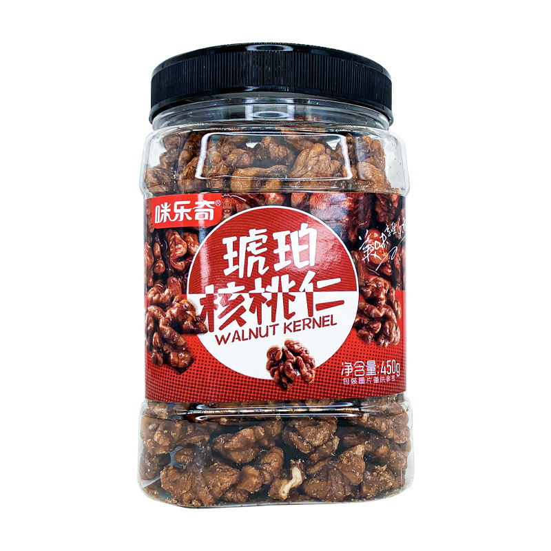 琥珀核桃仁500g袋/罐新疆纸皮核桃仁香酥清甜孕妇坚果零食