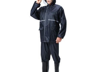 分体式双层加厚劳保外卖雨衣雨裤套