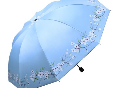 晴雨伞折叠小清新防晒伞黑胶晴雨两