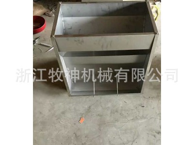 不锈钢双面干湿料槽 养殖场专用不锈