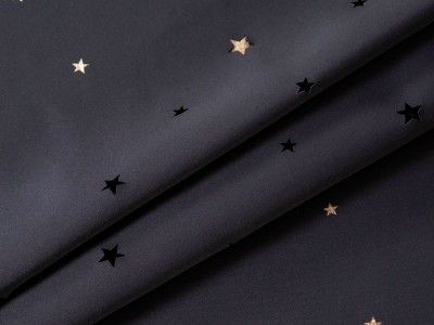 亚马逊 薄纱镂空星星双层遮光窗帘成