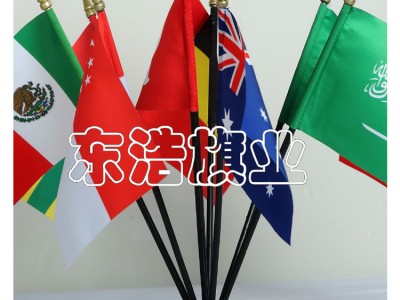 厂家定制涤纶手摇旗 专业定制各国手
