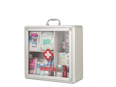 爱备护 实验室壁挂急救箱药箱套装手