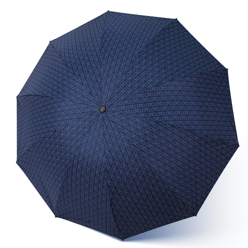 连锁效应大号晴雨两用三折叠遮阳伞太阳伞晴雨伞商务伞男图案批发