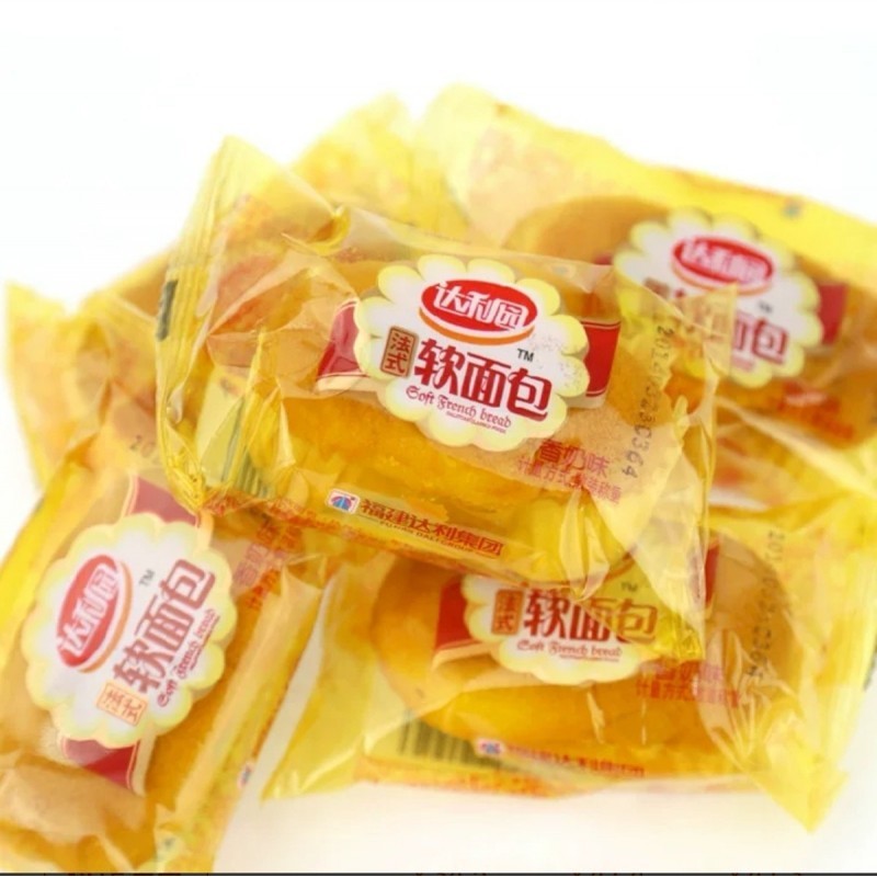 达利园 法式软面包 香奶味/香橙味可选 160g（8枚)23年最新日期