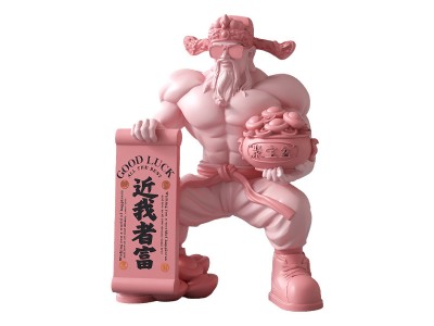 礼盒肌肉财神爷开业礼物摆件店铺健
