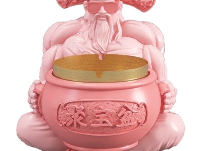 国潮肌肉财神烟灰缸摆件客厅家用喜