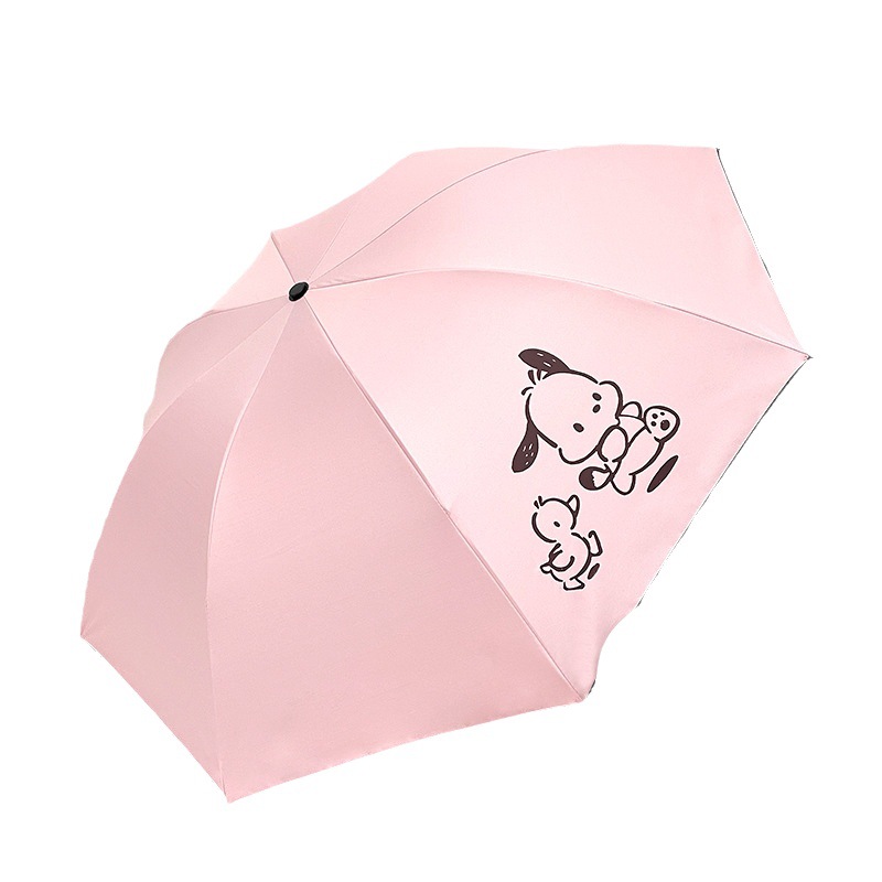 新卡通折叠雨伞防晒防紫外线双人太阳伞遮阳学生男女便携晴雨伞