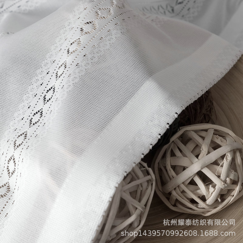 日式隔热防晒白色成品窗帘透光不透人纱帘客厅飘窗阳台镜面纱窗纱