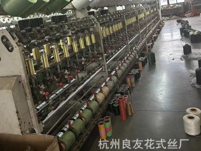 供应花式纱线2607#外包金丝双色点子