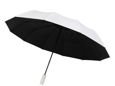 莫兰迪全自动十骨加大加固雨伞三折