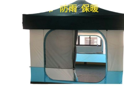 户外野营大空间屋脊帐篷过夜折叠便