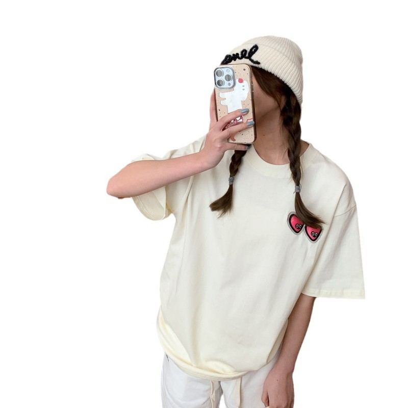 ader短袖T恤女春季衣服潮牌女装宽松休闲打底衫上衣