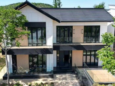 BIPV应用金属横瓦 别墅屋顶 结构建