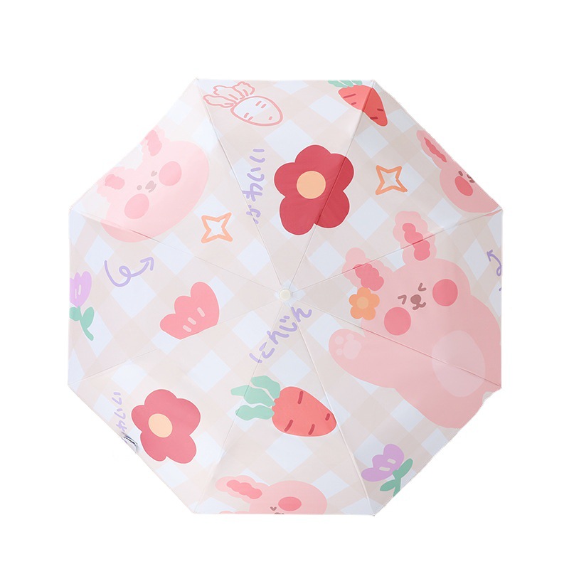 太阳伞防晒可爱卡通晴雨两用伞女全自动折叠雨伞学生遮阳伞男卡通