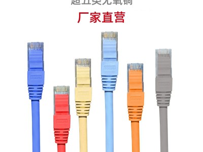 拓谱 超五类CAT5E千兆1m2米网络跳线