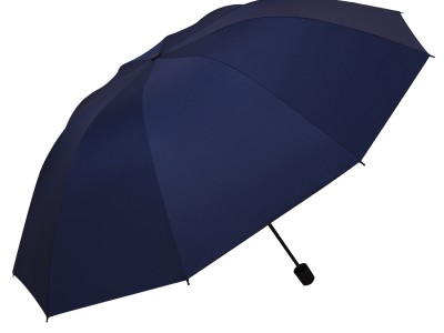10骨超大黑胶防晒晴雨伞定制双人男