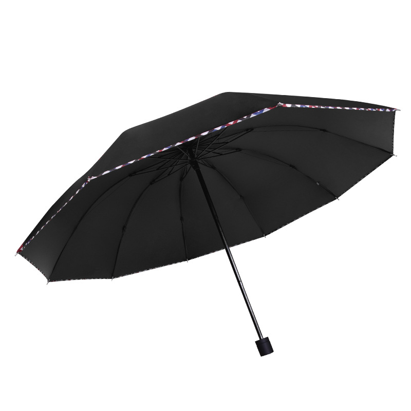 广告伞晴雨两用伞超大号结实遮阳伞三折伞手动防紫外线太阳伞印字
